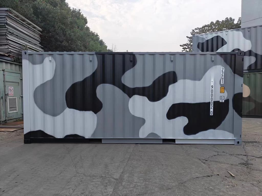 Conteneur 20' Camouflage Gris
