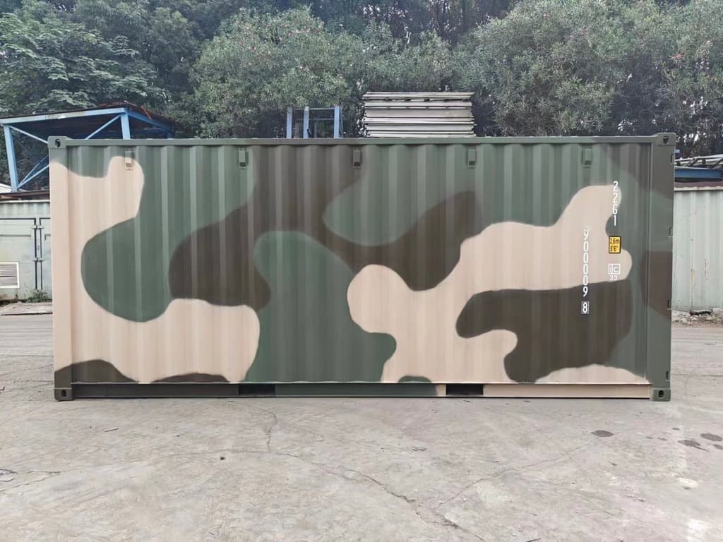 Conteneur 20' Camouflage Vert