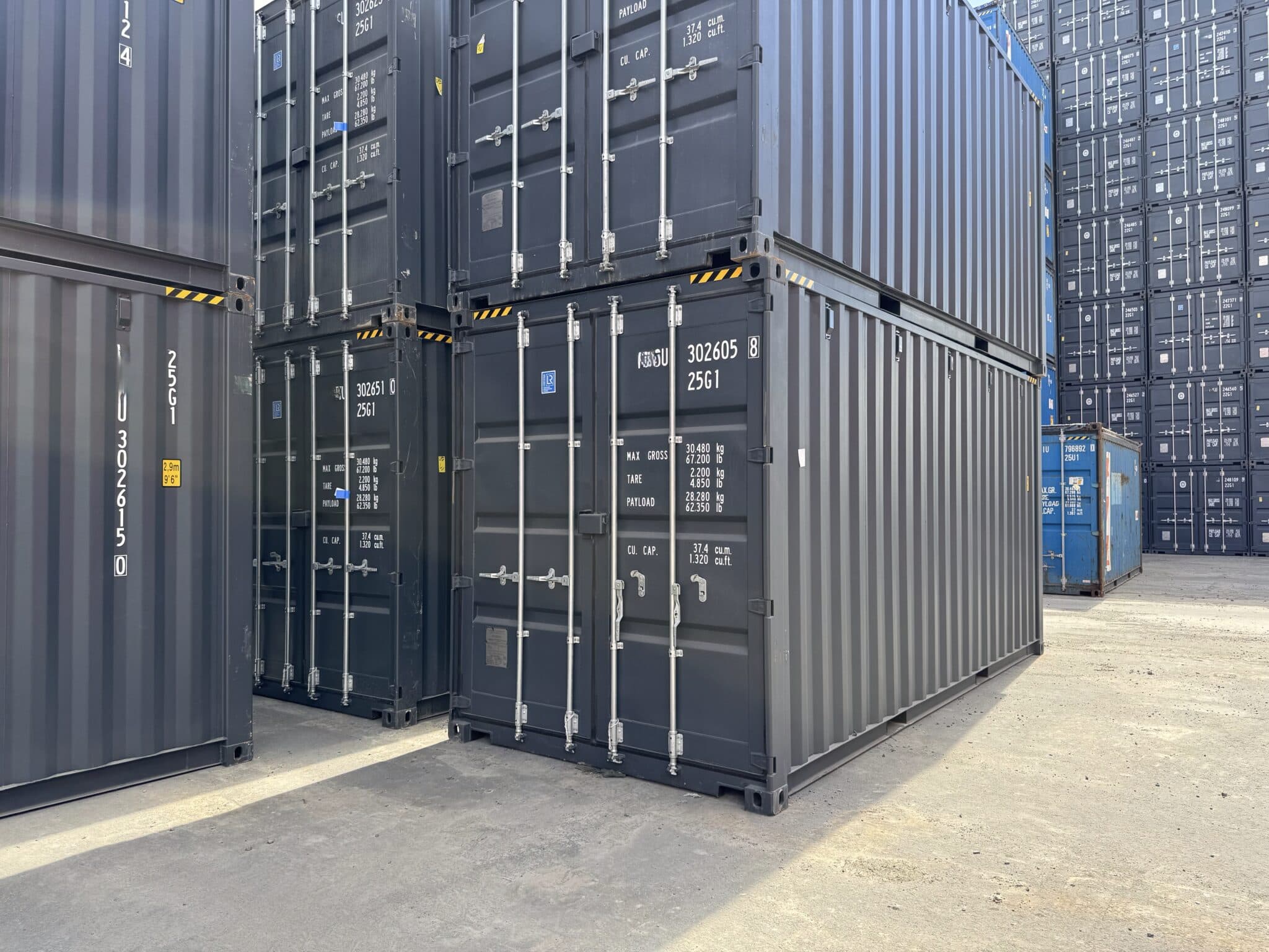 Conteneur 20' High Cube Anthracite RAL 7016