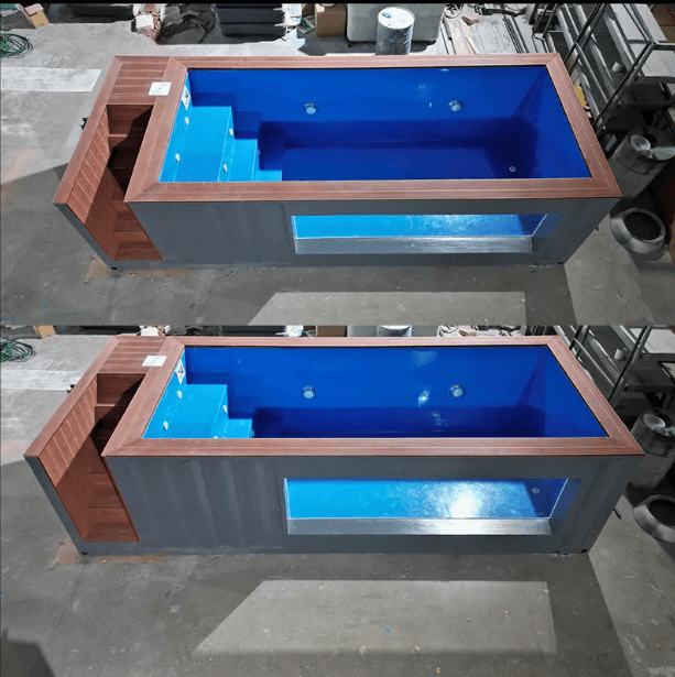 Piscine Conteneur avec Terrasse