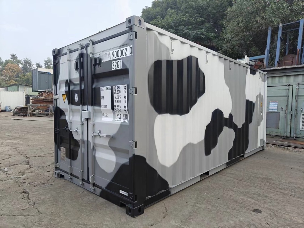Conteneur 20' Camouflage Gris miniature 2