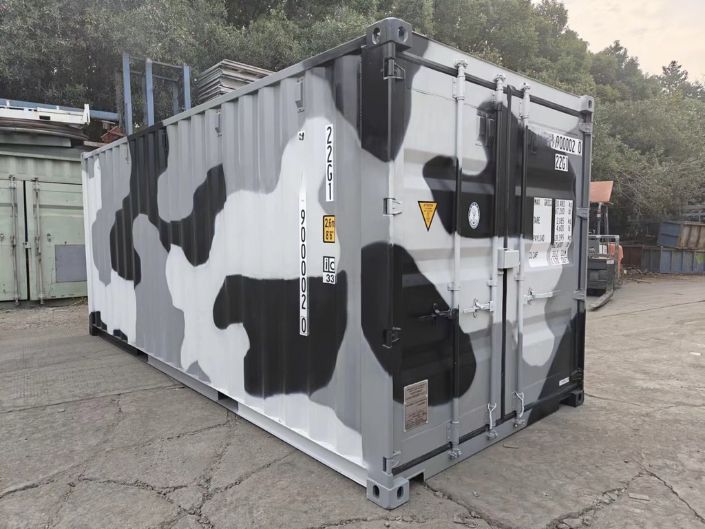 Conteneur 20' Camouflage Gris miniature 4