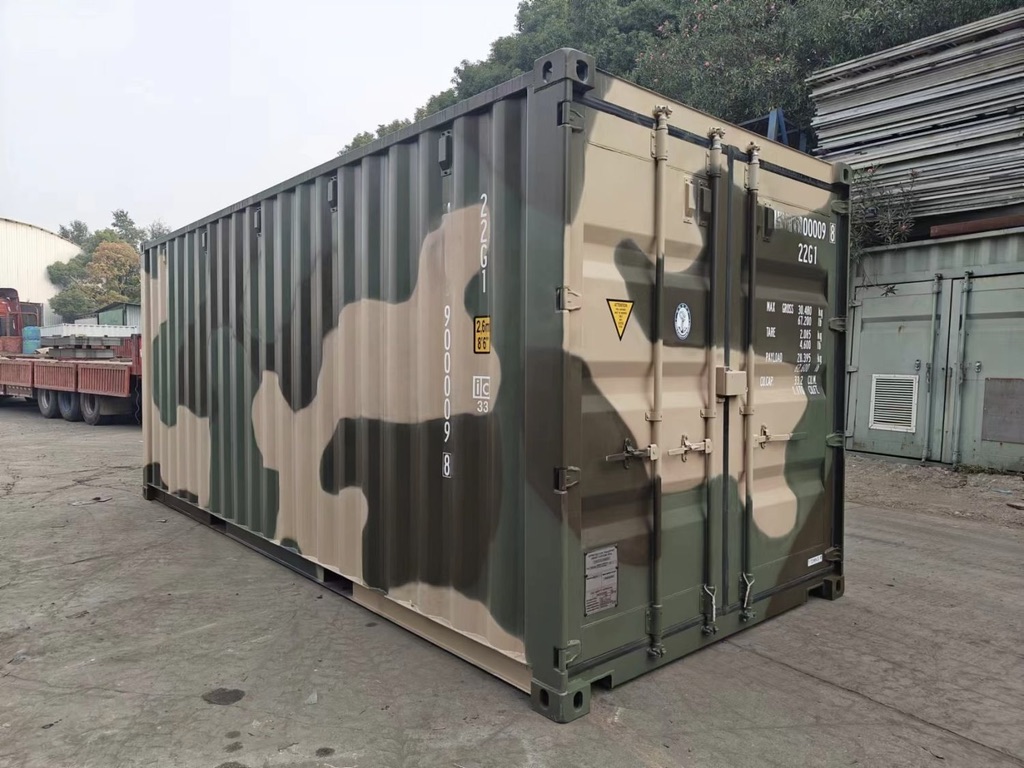 Conteneur 20' Camouflage Vert miniature 2