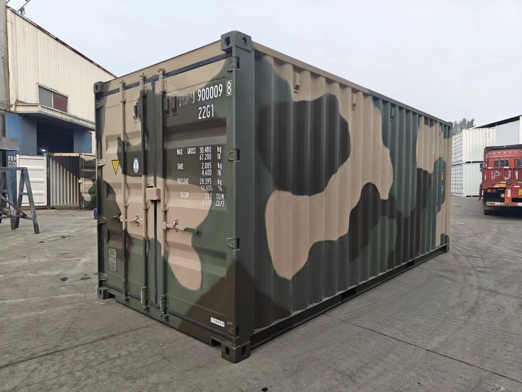 Conteneur 20' Camouflage Vert miniature 3