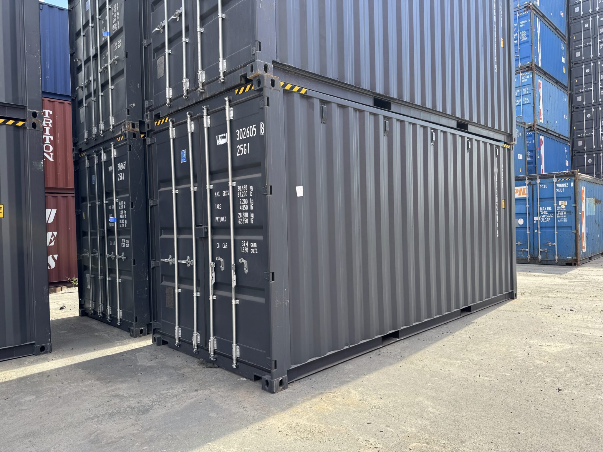 Conteneur 20' High Cube Anthracite RAL 7016 miniature 3